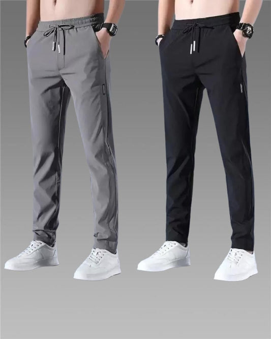 Lycra Track Pants- Pack of 2