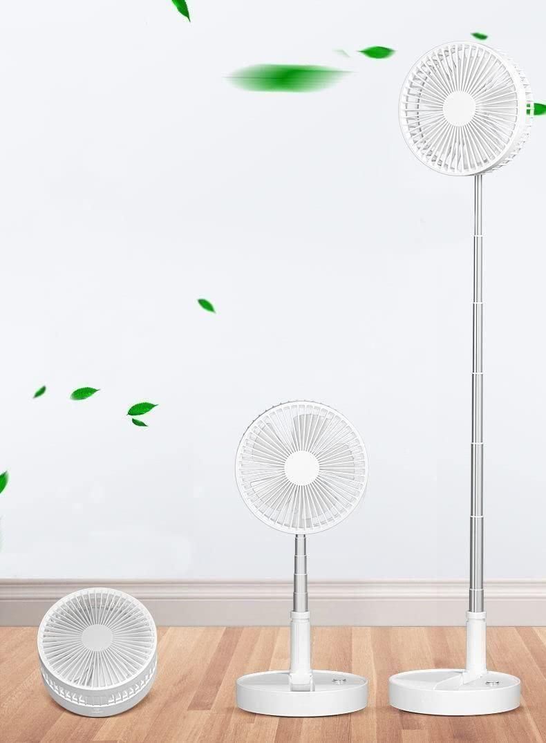 Adjustable Rechargeable Standing Fan (Green)