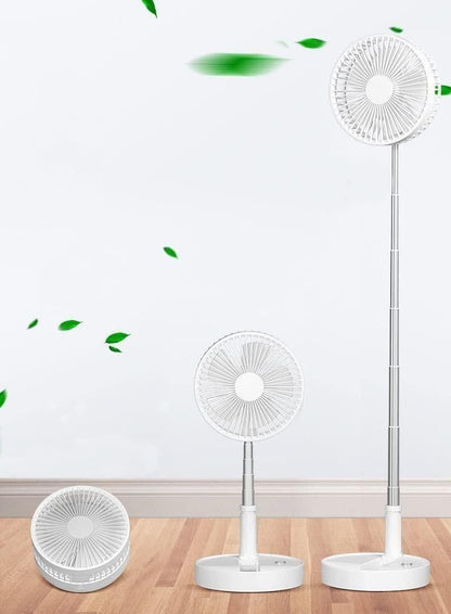 Adjustable Rechargeable Standing Fan (Green)