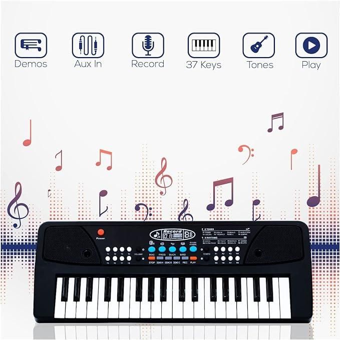 Piano Keyboard with Microphone Baby Toys