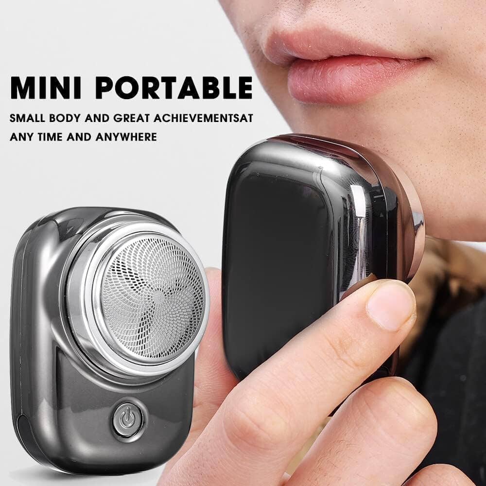 Mini Electric Beard Trimmer, Pocket Size Type C Rechargeable