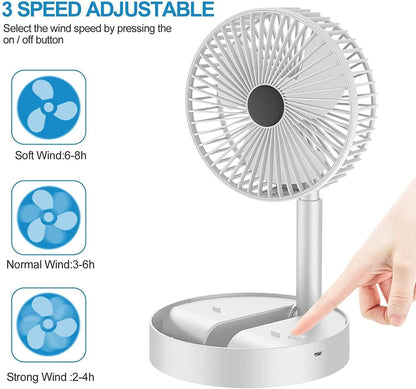 Smartbuy Adjustable & Rechargeable Fan
